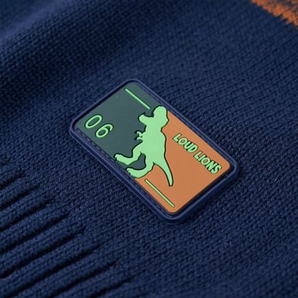 Детски плетен пуловер, многоцветен, 92