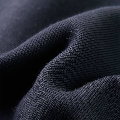 Детски суитшърт с качулка с половин цип, антрацит и коняк, 92