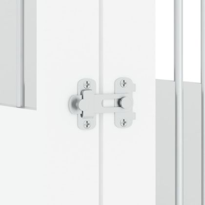 Клетка за куче мебел, бяла, 45x62x59 см, инженерно дърво