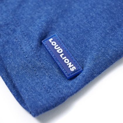 Детска тениска, тъмносин меланж, 92