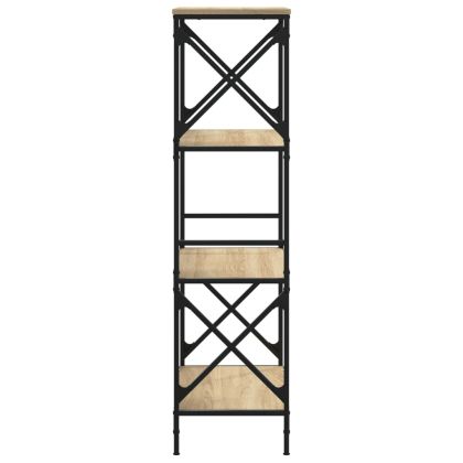 Библиотека 4 рафта сонома дъб 59x35x132 см инженерно дърво