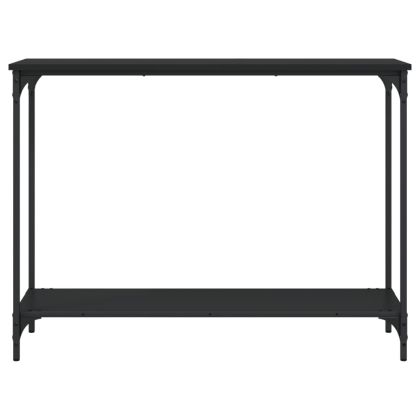 Конзолна маса, черна, 101x30,5x75 см, инженерно дърво