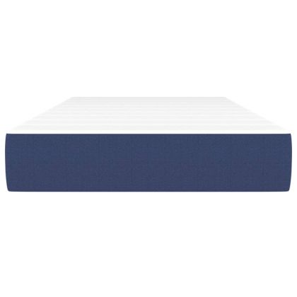 Матрак за легло с покет пружини синьо 100x200x20 см плат