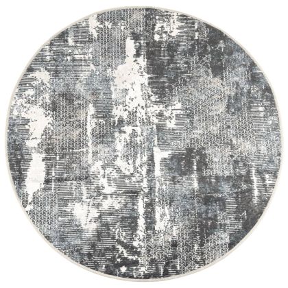 Перящ се килим многоцветен Ø 120 см противоплъзгащ