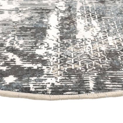 Перящ се килим многоцветен Ø 120 см противоплъзгащ