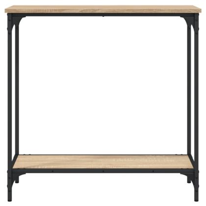 Конзолна маса, дъб сонома, 75x30,5x75 см, инженерно дърво