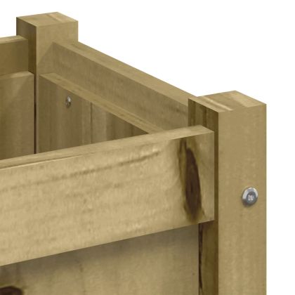 Градинска кашпа 40x40x40 см импрегниран бор