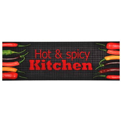 Кухненско килимче, перимо, надпис Hot&Spicy, 45x150 см