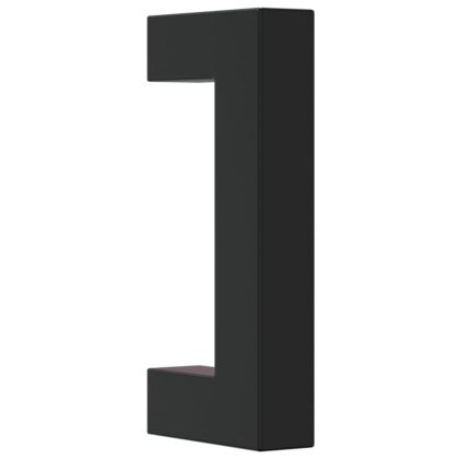 Дръжки за шкафове, 10 бр, черни, 64 мм, неръждаема стомана