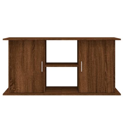Поставка за аквариум, кафяв дъб, 121x41x58 см, инженерно дърво