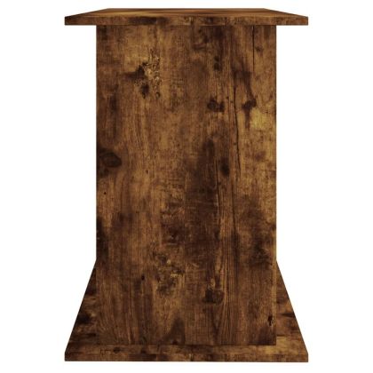 Поставка за аквариум, опушен дъб, 121x41x58 см, инженерно дърво