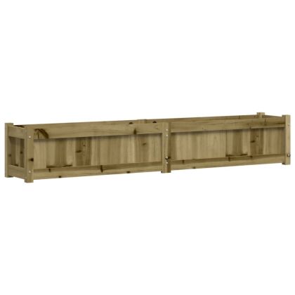 Градински сандък, 180x31x31 см, импрегнирана борова дървесина