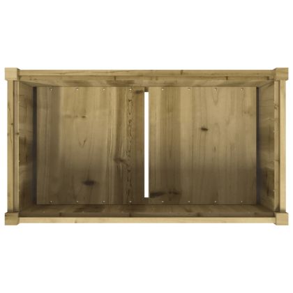 Градински сандък, 90x50x70 см, импрегнирано борово дърво