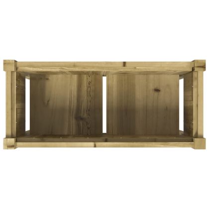 Градинска кашпа с крака, 70x31x70 см, импрегниран бор