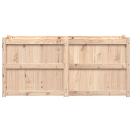 Градински сандък, 150x50x70 см, борово дърво масив