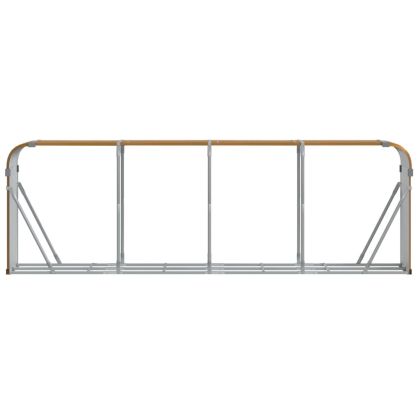 Поставка за дърва, дървесен вид, 300x45x100 см, стомана