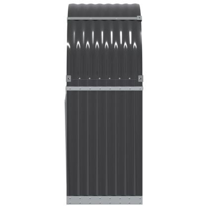 Държач за дърва, антрацит, 80x45x120 см, поцинкована стомана