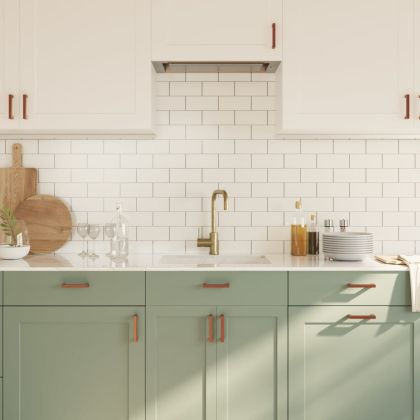 Дръжки за шкафове, 20 бр, бронз, 96 мм, неръждаема стомана