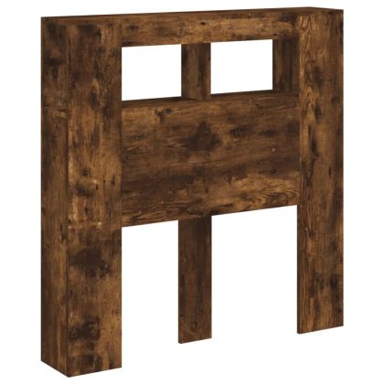 LED горна табла, опушен дъб, 100x18,5x103,5 см, инженерно дърво