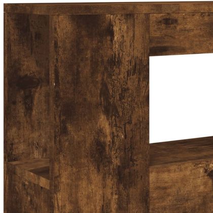 LED горна табла, опушен дъб, 100x18,5x103,5 см, инженерно дърво