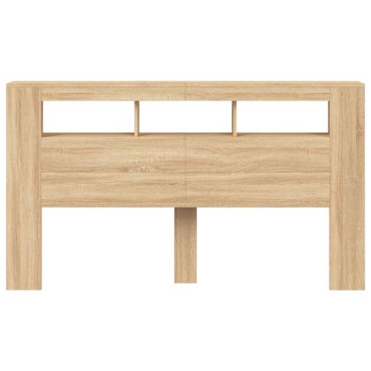 LED горна табла, дъб сонома, 180x18,5x103,5 см, инженерно дърво