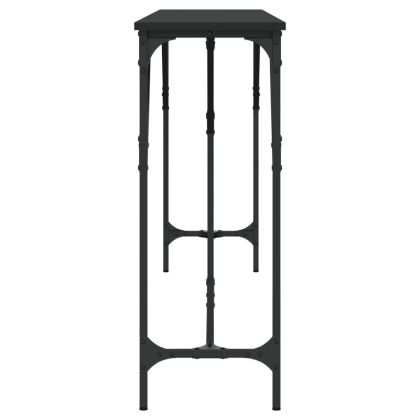 Конзолна маса, черна, 200x29x75 см, инженерно дърво