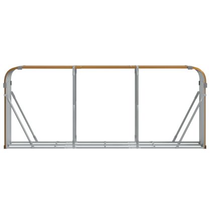 Поставка за дърва, дървесен вид, 234x45x100 см, стомана