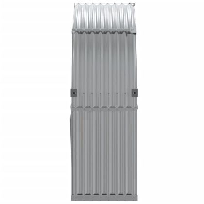 Поставка за дърва, светлосив, 120x45x140см, поцинкована стомана