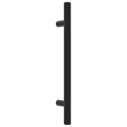 Дръжки за шкафове, 20 бр, черни, 128 мм, неръждаема стомана