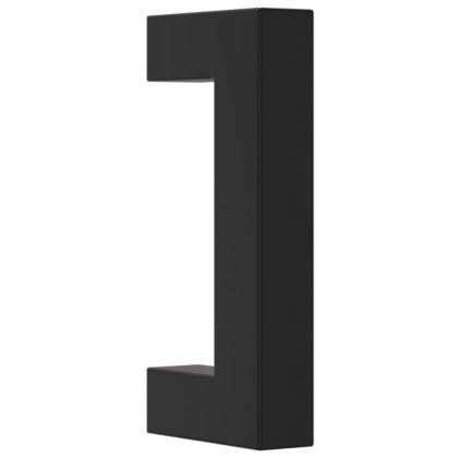 Дръжки за шкафове, 20 бр, черни, 64 мм, неръждаема стомана