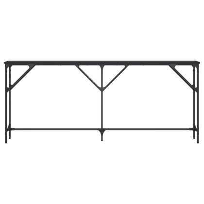 Конзолна маса, черна, 180x23x75 см, инженерно дърво