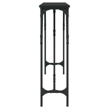 Конзолна маса, черна, 180x23x75 см, инженерно дърво