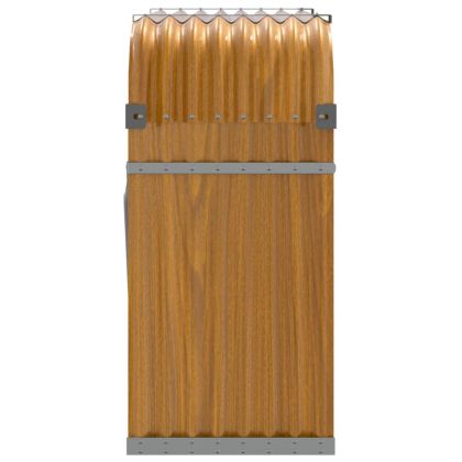 Поставка за дърва, дървесен вид, 120x45x100 см, стомана