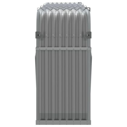 Поставка за дърва, светлосив, 234x45x100см, поцинкована стомана