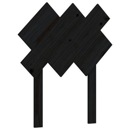 Рамка за легло с табла черна Small Single дърво масив