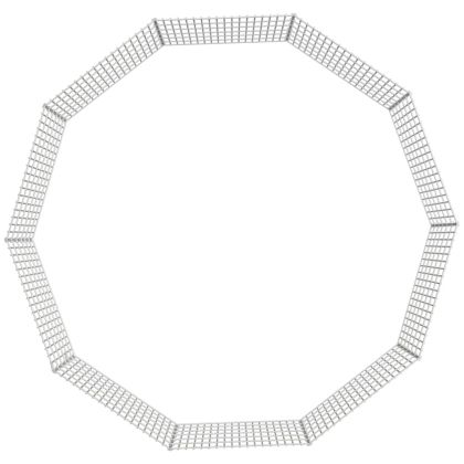 Ограждение за свободно отглеждане на животни 10-панела 54x60 см