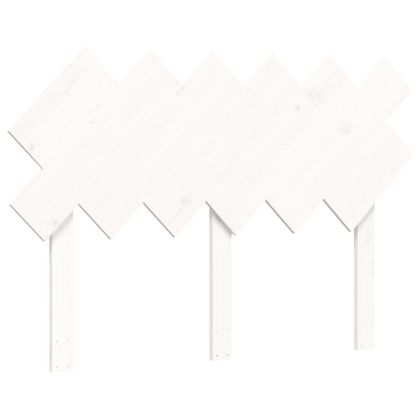 Рамка за легло без матрак, бял, 120x200 см, бор масив