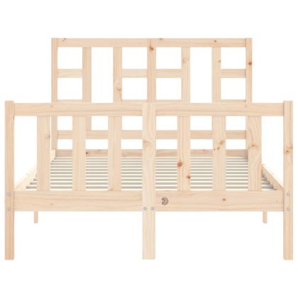 Рамка за легло без матрак, 120x200 см, масивна чамова дървесина