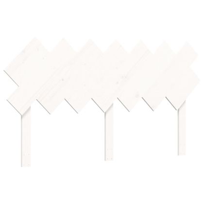 Рамка за легло без матрак, бял, 140x200 см, бор масив