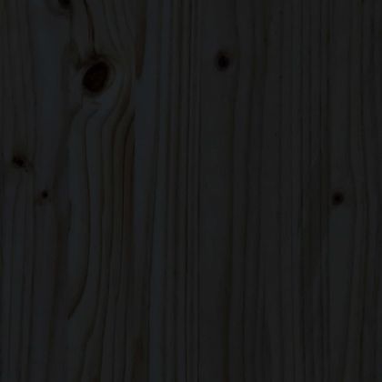 Рамка за легло с табла черна Small Single дърво масив