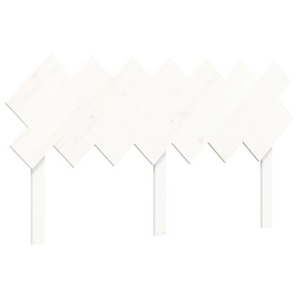 Рамка за легло без матрак, бял, 140x190 см, бор масив