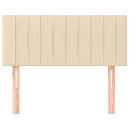 Горна табла за легло, кремава, 80x5x78/88 см, плат