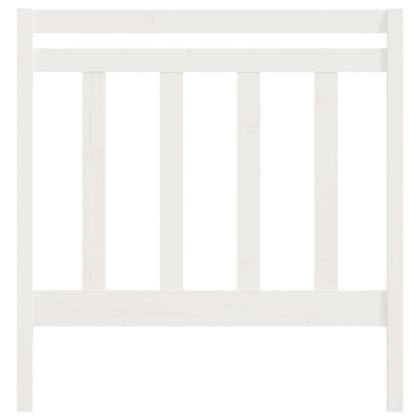 Горна табла за легло, бяла, 106x4x100 см, бор масив