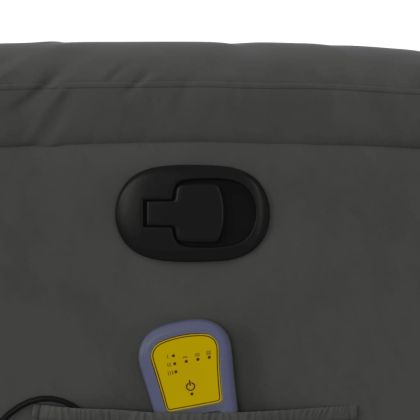 Масажен наклоняем стол, тъмносив, микрофибърен текстил