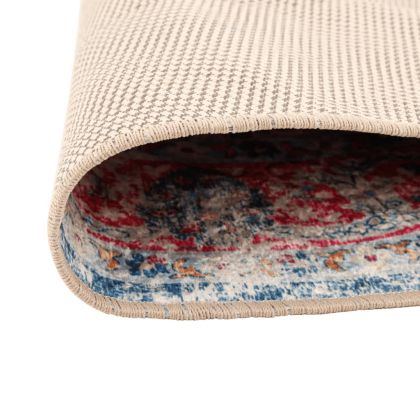 Перящ се килим многоцветен Ø 120 см противоплъзгащ