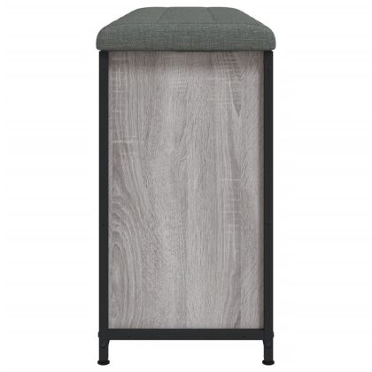 Пейка за обувки с подвижно чекмедже, сив сонома, 102x32x56 см