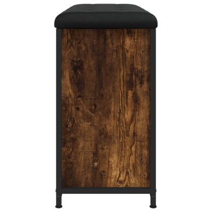 Пейка за обувки с подвижно чекмедже, опушен дъб, 82x32x56 см