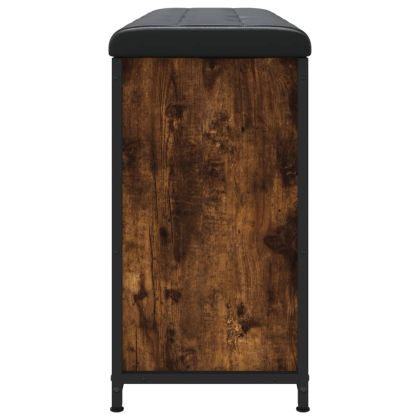 Пейка за обувки с подвижно чекмедже, опушен дъб, 102x32x56 см