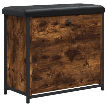 Пейка за обувки с подвижно чекмедже, опушен дъб, 62x32x56 см