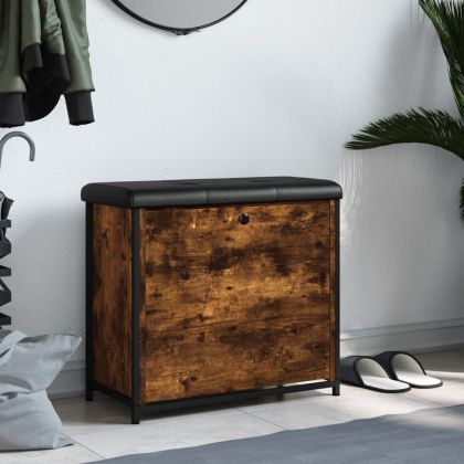 Пейка за обувки с подвижно чекмедже, опушен дъб, 62x32x56 см